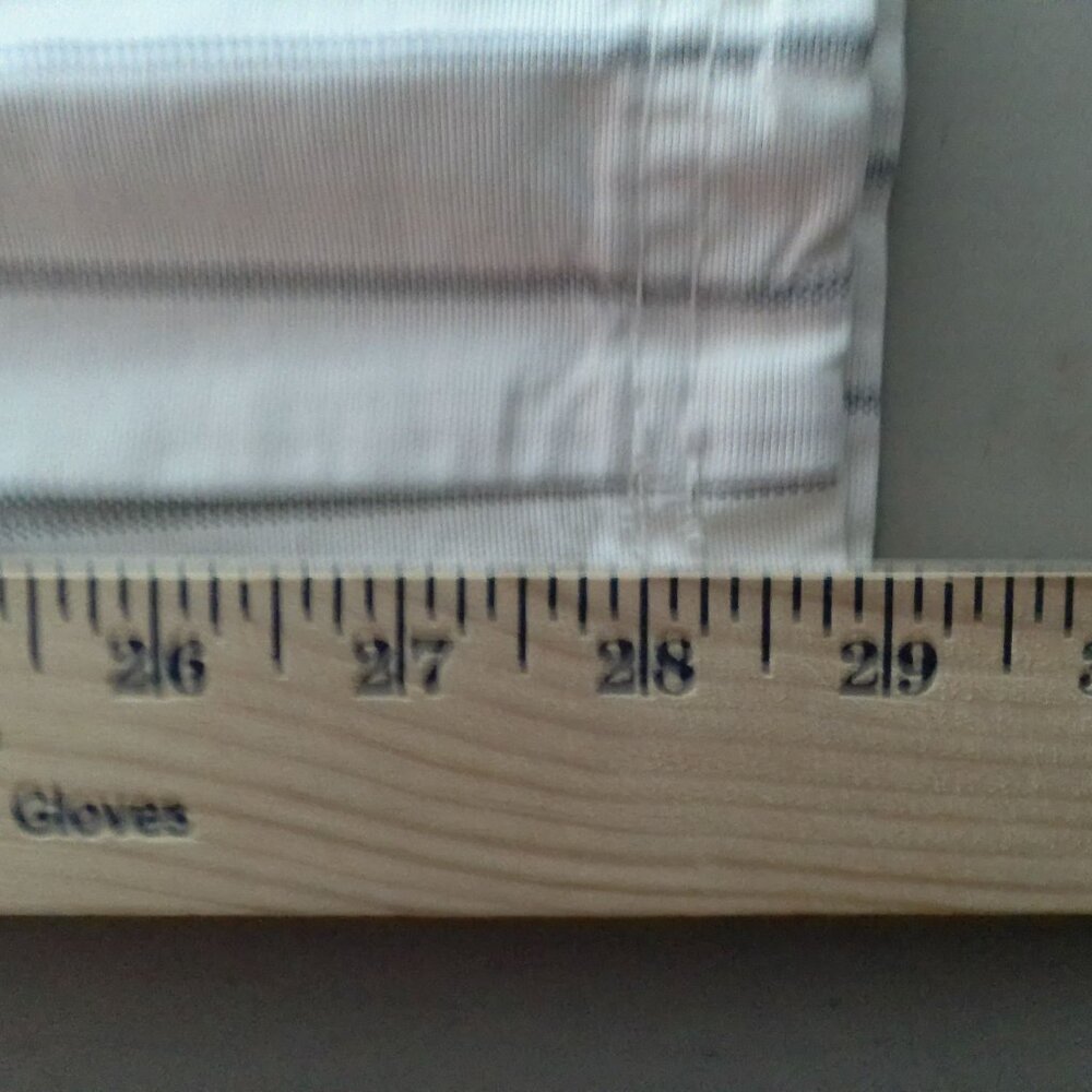 AERIE NWT Pull-On Cream w/ Black Stripe Wide Leg Pants w/Pockets & Loop S - Picture 12 of 13